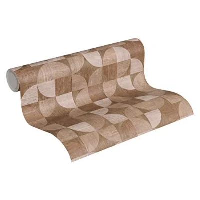 Image of Livingwalls Vintage Wallpaper Metropolitan Stories Non Woven Nils Olsson Copenhagen 10.05 m x 0.53 Brown Beige Made in Germany 369134 36913 4