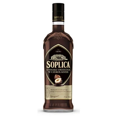 Image of SOPLICA Polish Hazelnut &amp; Chocolate Vodka Natural Ingredients For Shots Cocktails 25% Alcohol 500 ml