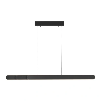 Image of Adrianarou Bar Pendant Ceiling Light Black 2x 24W LED 2700 5000K Dimmable