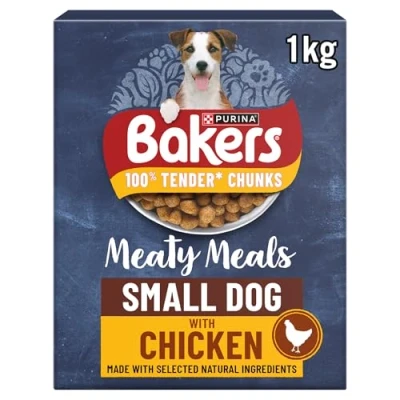 Image of BAKERS Meaty Meals Small Dog Chicken Dry Food 1kg (Pack of 5)