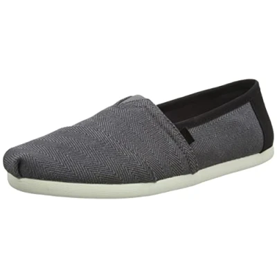 Image of TOMS Men&#039;s Synthetic Alpargata Loafer Flat, Dark Grey, 12 UK