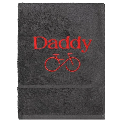 Image of Teddyts Personalised Cotton Embroidered Cycling Hand Towel
