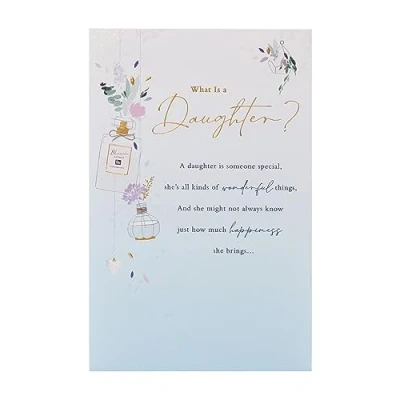 Image of UK Greetings Birthday Card for Daughter What is a Daughter? Sentimental Design