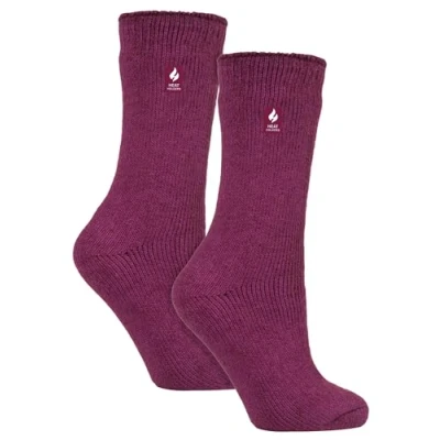 Image of HEAT HOLDERS 2 Pack Ladies Thermal Socks Warm Winter for Womens Original (4 8, Deep Fuchsia)