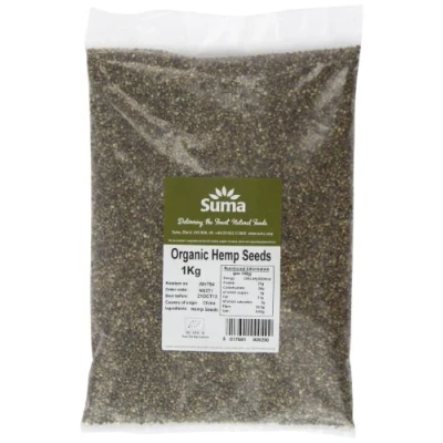Image of Suma Organic Hemp Seeds 1 kg