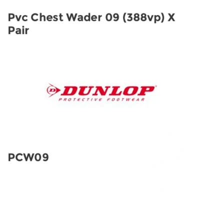 Image of Dunlop PVC Chest Wader UK 9 EU 43