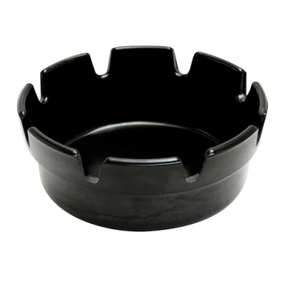 Image of 4 Inch Black Bakelite Crown Style Ashtray SINGLE