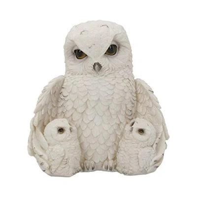 Image of Nemesis Now Feathered Family 21.5cm Figurine, Resin, White
