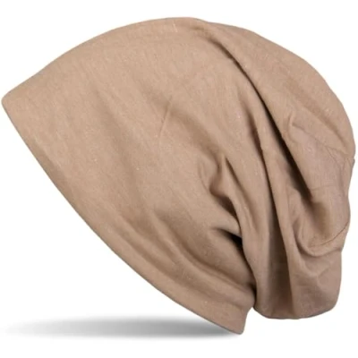 Image of styleBREAKER Classic unicoloured Unisex Beanie Cap with Fleece Fabric Inside, Lined 04024008, Colour:Light Brown