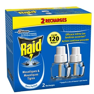Image of Raid Household Electric Insecticide Liquid Refill 2 x 60 Nights