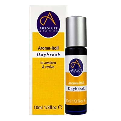 Image of Absolute Aromas Daybreak Aroma Roll Roller Ball Contains 100% Pure, Natural Lemon, Orange and Ylang Essential Oil
