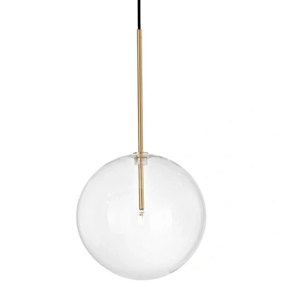 Image of EQUINOXE 25cm Globe Pendant Ceiling Light Brass