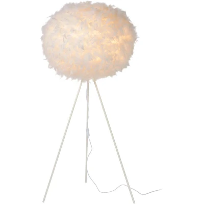 Image of Goosy Soft Modern Tripod Floor Lamp Ø 50cm 1xE27 White