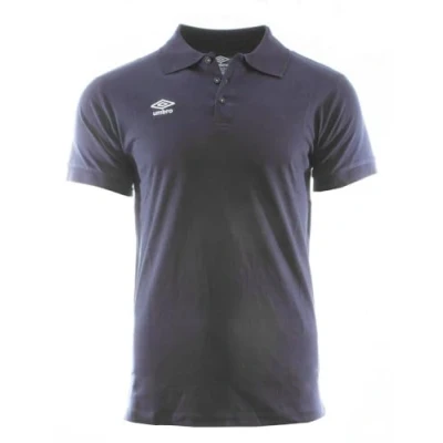 Image of Umbro Cotton Logo Short Sleeve Polo Shirt S