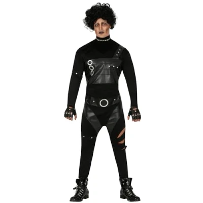 Image of FIESTAS GUIRCA Black Scissors Halloween Fancy Dress Costume Man Size Adult Large