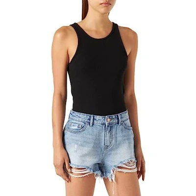 Image of ONLY Women&#039;s ONLPACY HW DNM Shorts NOOS, Light Blue Denim, L