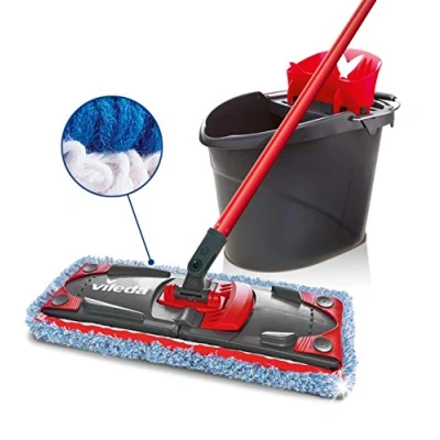 Image of Vileda UltraMax Microfibre and Cotton Complete Mop Bucket Set