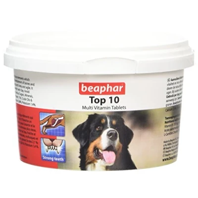 Image of Beaphar Top 10 Dog Vitamin 180 Tablets (Pack of 3)