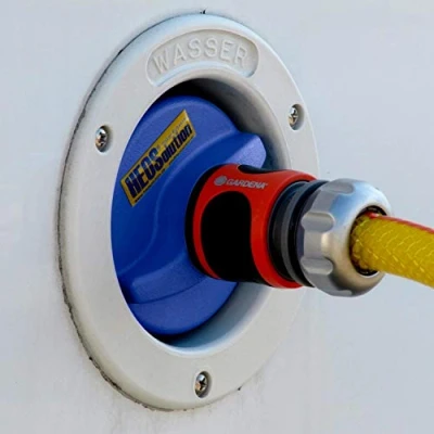 Image of HEOSolution 5251 Water Connector with Gardena, Blue
