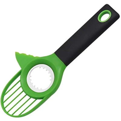 Image of Kitchen tools 3 in 1 Avocado Slicer Tool with Comfort Grip Handle Multifunctional Cutter Seed Remover Fruit Peeler Splitter