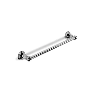 Image of Croydex Westminster Wall Mounted Towel Rail with Zinc Alloy Construction, Chrome