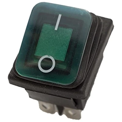 Image of Rocker Switch 250 V 16 A Illuminated IP65 Rubber Protected