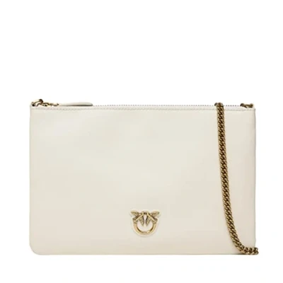 Image of Pinko FLAT Classic Clutch, Women&#039;s, Size: One Size, White
