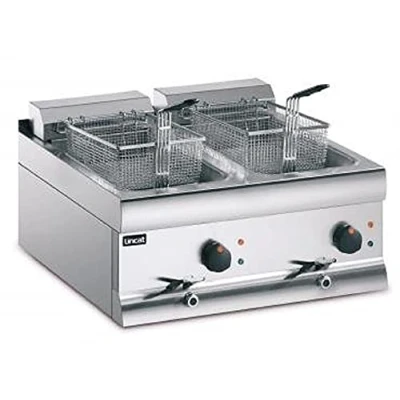Image of Lincat DF66 SILVERLINK 600 Electric counter top fryer, Twin tank with 2 baskets