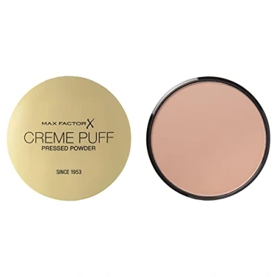 Image of Max Factor Creme Puff Pressed Compact Powder, Glowing Formula for All Skin Types, 50 Natural, 21 g