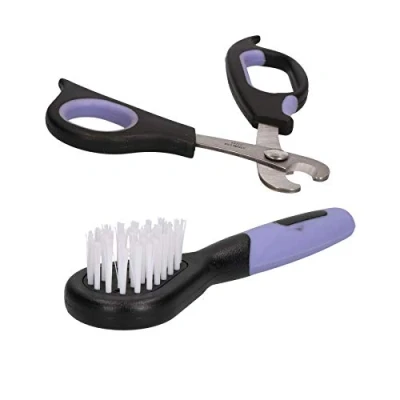 Image of AB Tools Small Animal Deluxe Claw Trimmer Nail Cutter &amp; Mini Soft Brush Guinea Pig, Rabbit