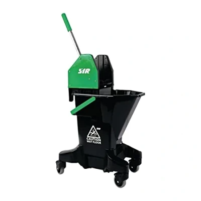 Image of SYR Long Tall Sally Recycled Plastic Mop Bucket and Wringer 16Ltr Green