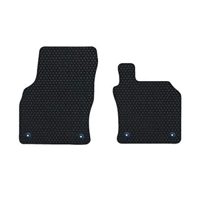 Image of Nicoman Hex Fully Tailored Car Mats Fit (2013 2019 Golf MK7) (Front Set 2 Piece,Black)
