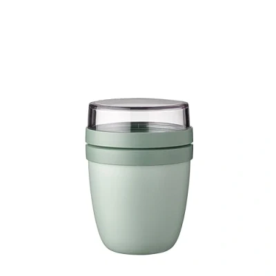 Image of Mepal Overnight Oat jar Mini Practical Yoghurt Cup &amp; Muesli Separate Compartments for Suitable Freezer, Microwave Dishwasher 300 ml + 120 Nordic Sage