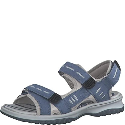 Image of Jana Softline Women&#039;s 8 28766 20 Sandal, Denim, 4 UK