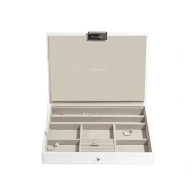 Image of Stackers White Classic Medium Jewellery Box Lid