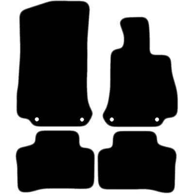 Image of Carsio Carpet Car Mats For Mercedes Benz GLC 2015+ Onwards Tailored Fit Floor Mat Set Complete Accessory Black Custom Fitted All Weather, Anti Slip Backing &amp; Grey Trim