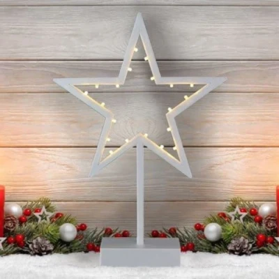 Image of FabFinds Light Up Star Battery Powered LED Warm White