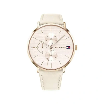 Image of Tommy Hilfiger Analogue Multifunction Quartz Watch for women with Leather or Stainless Steel Bracelet in Link Mesh