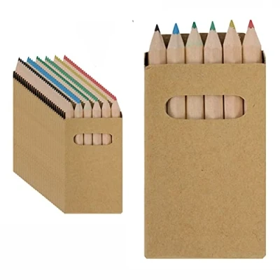 Image of Partituki 30 Boxes of 6 Mini Colored Pencils. Non Toxic. Smooth so You Can Customize Them to Your Liking