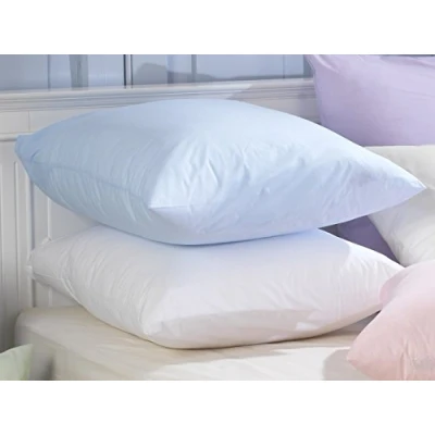 Image of Plain Dye Blended Cotton 65cm x Continental Housewife Pillowcase Pair in White