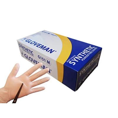 Image of Gloveman Soft Touch Synthetic Powder Free Disposable Gloves (Box of 100) (Medium)
