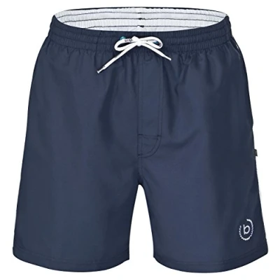 Image of bugatti® Men&#039;s Swimming Shorts in Blue, Green, Navy, Red, Black or Turquoise, Navy/Navy, L