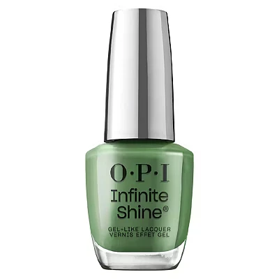 Image of OPI Nail Polish, Infinite Shine Long wear System, 2nd Step, Gel Like Varnish with no UV lamp needed, Happily Evergreen After 15ml