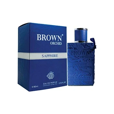 Image of Brown Orchid Sapphire Eau De Parfum 80ml By Fragrance World