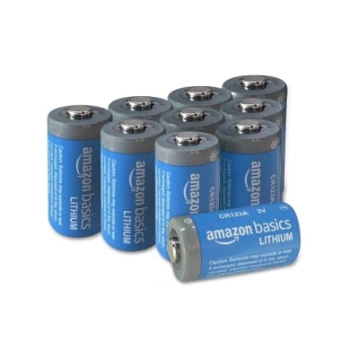 Image of Amazon Basics 10 Pack of CR123A 3 V Lithium Batteries