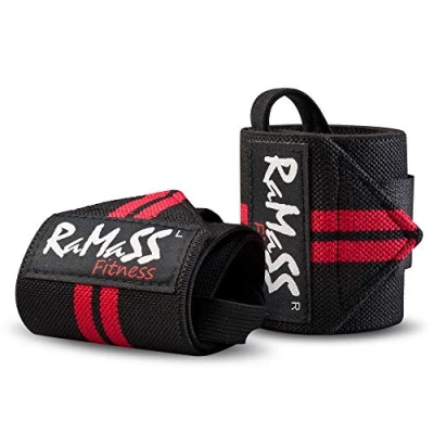 Image of RAMASS Fitness Wrist Wraps for Weightlifting, Gym, Calisthenics (PAIR)