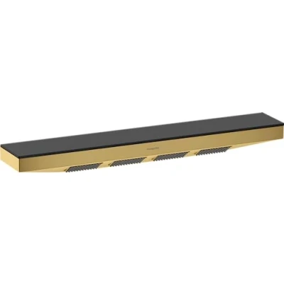 Image of Hansgrohe 26243990 Rainfinity Shoulder 500 1jet Shelf, Polished Gold Optic, Without Shower Holder