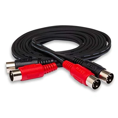 Image of HosaTech MID 203 3m Dual 5 Pin DIN to Same MIDI Cable