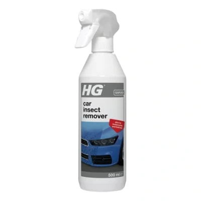 Image of HG Car Insect Remover, Removes Dried Out Bug Stains &amp; Residue from Bonnets, Bumpers, Windows Windscreens, Vehicle Cleaner for Insects Mucky Deposits 500ml Spray (239050106)