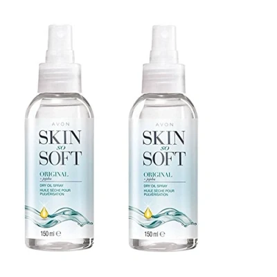 Image of Avon Skin So Soft Original Dry Oil Body Spray with Jojoba 150 ml Pack of 2